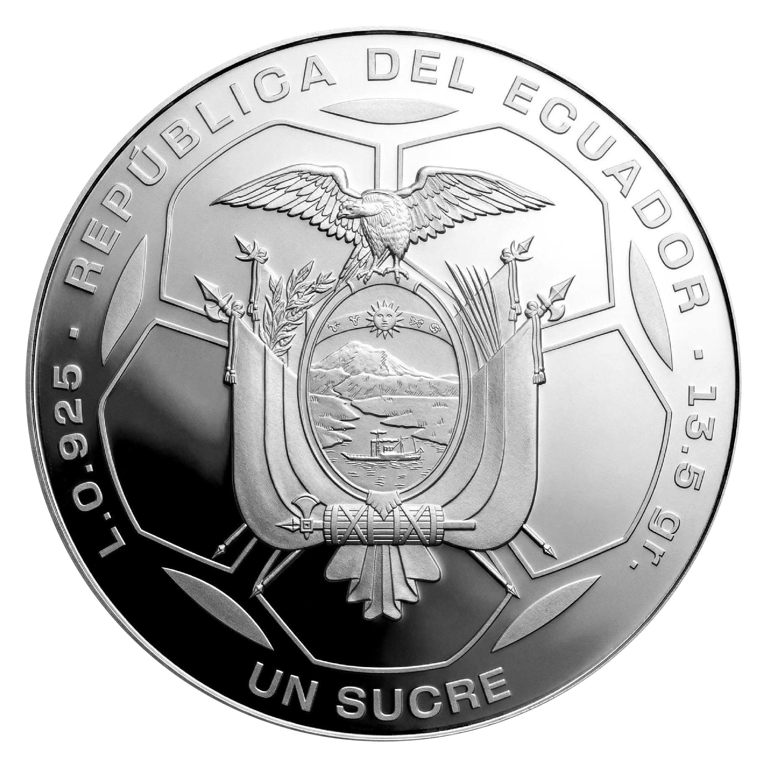 MONEDA CONMEMORATIVA COPA MUNDIAL FIFA 2026 V PARTICIPACIÓN DEL ECUADOR Reverso