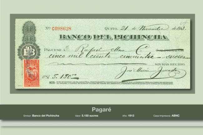 Pagaré Banco del Pichincha